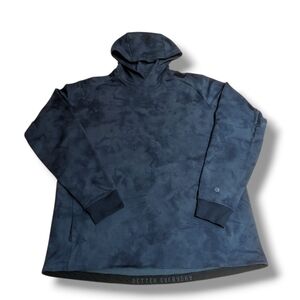 Lululemon Men's Better Everyday Dark Gray Blue Tie Dye Pullover Hoodie Size XL
